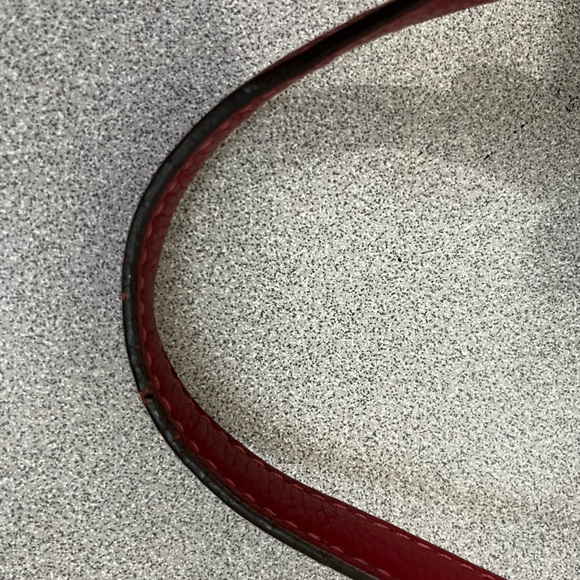 Coach red leather turn lock tote bag ! - Picture 7 of 10